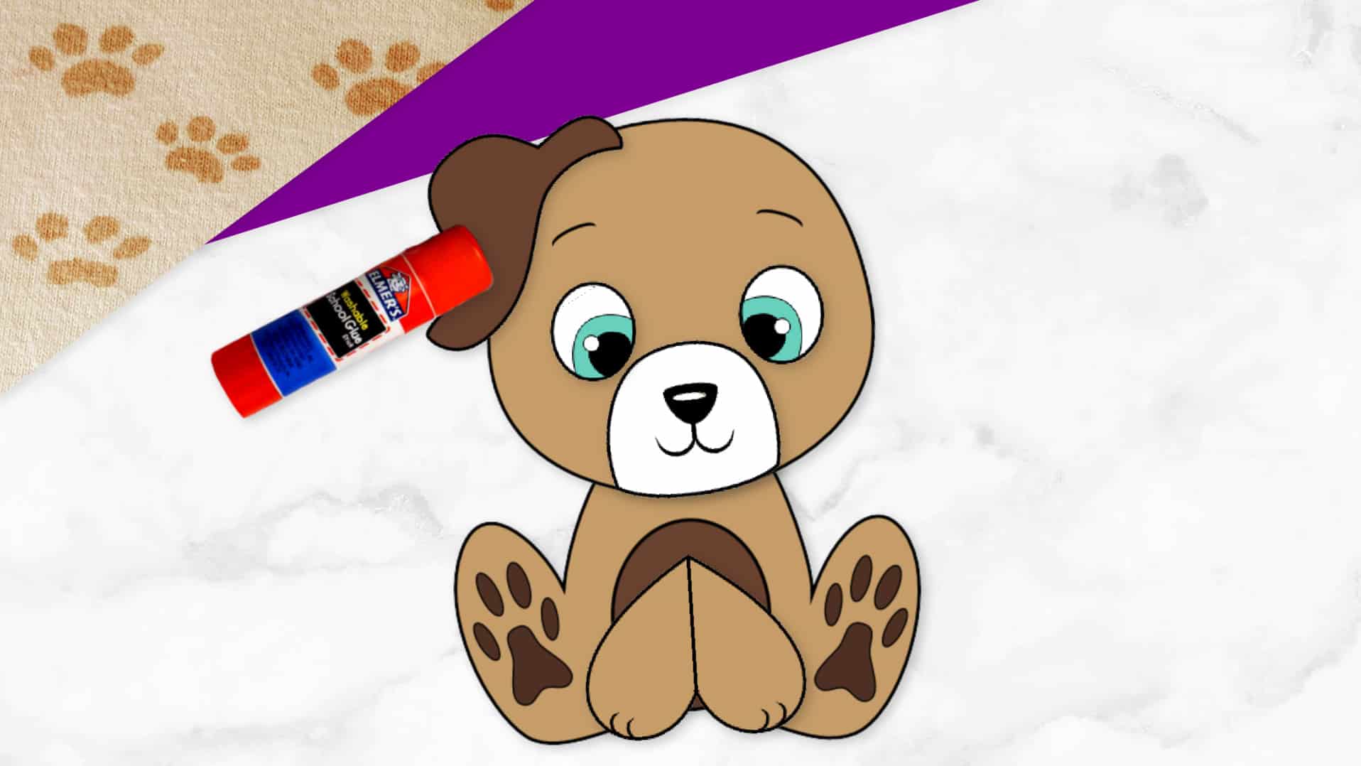 Free Printable puppy Dog Craft for Kids, Preschoolers, Toddlers and kindergartners