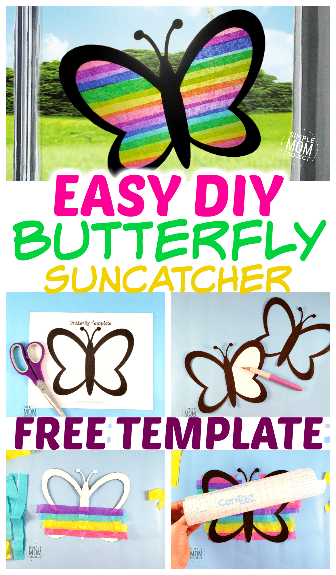 Butterfly Suncatcher Visual Directions