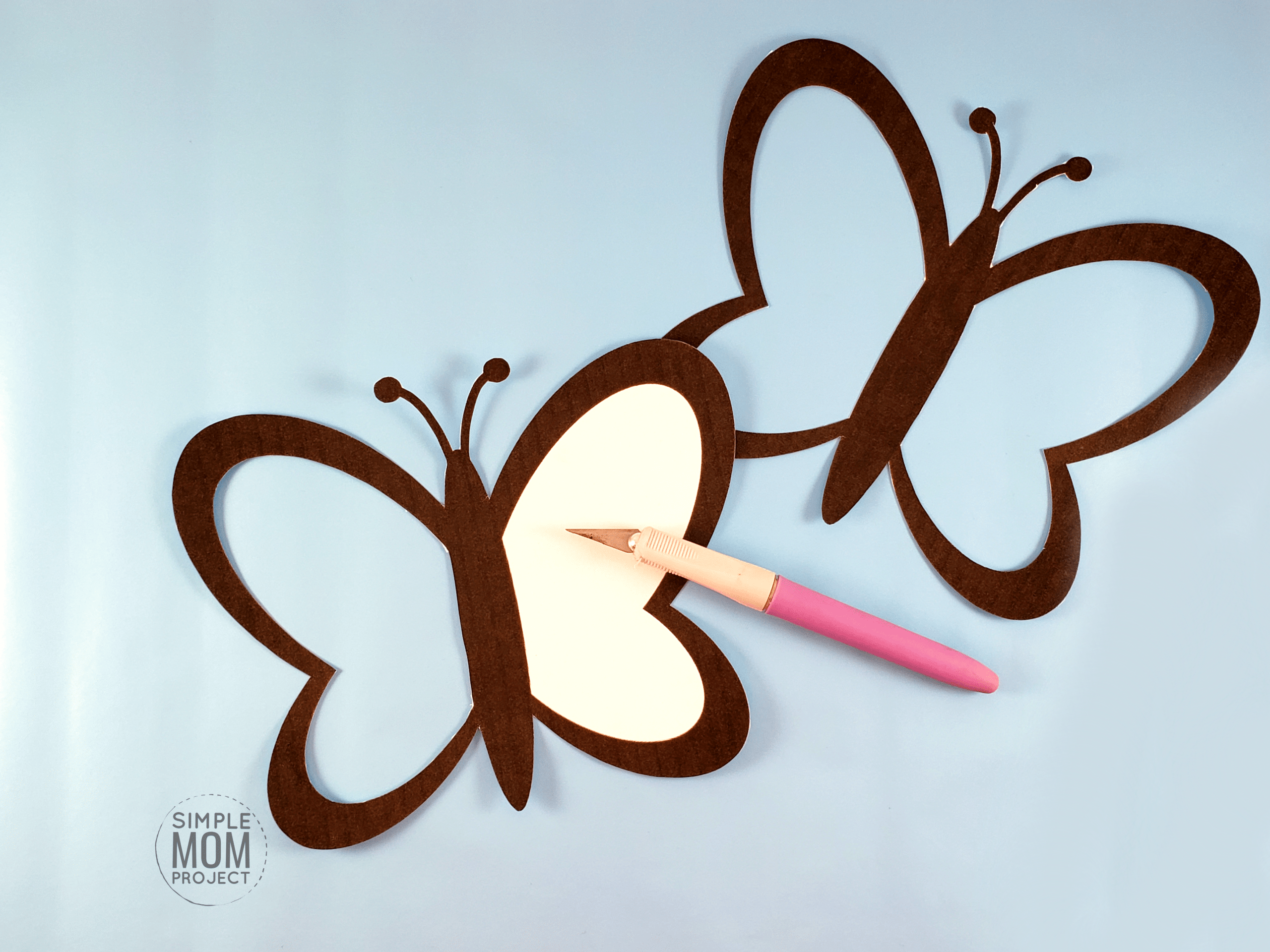 Step 2 To Make A Butterfly Suncatcher