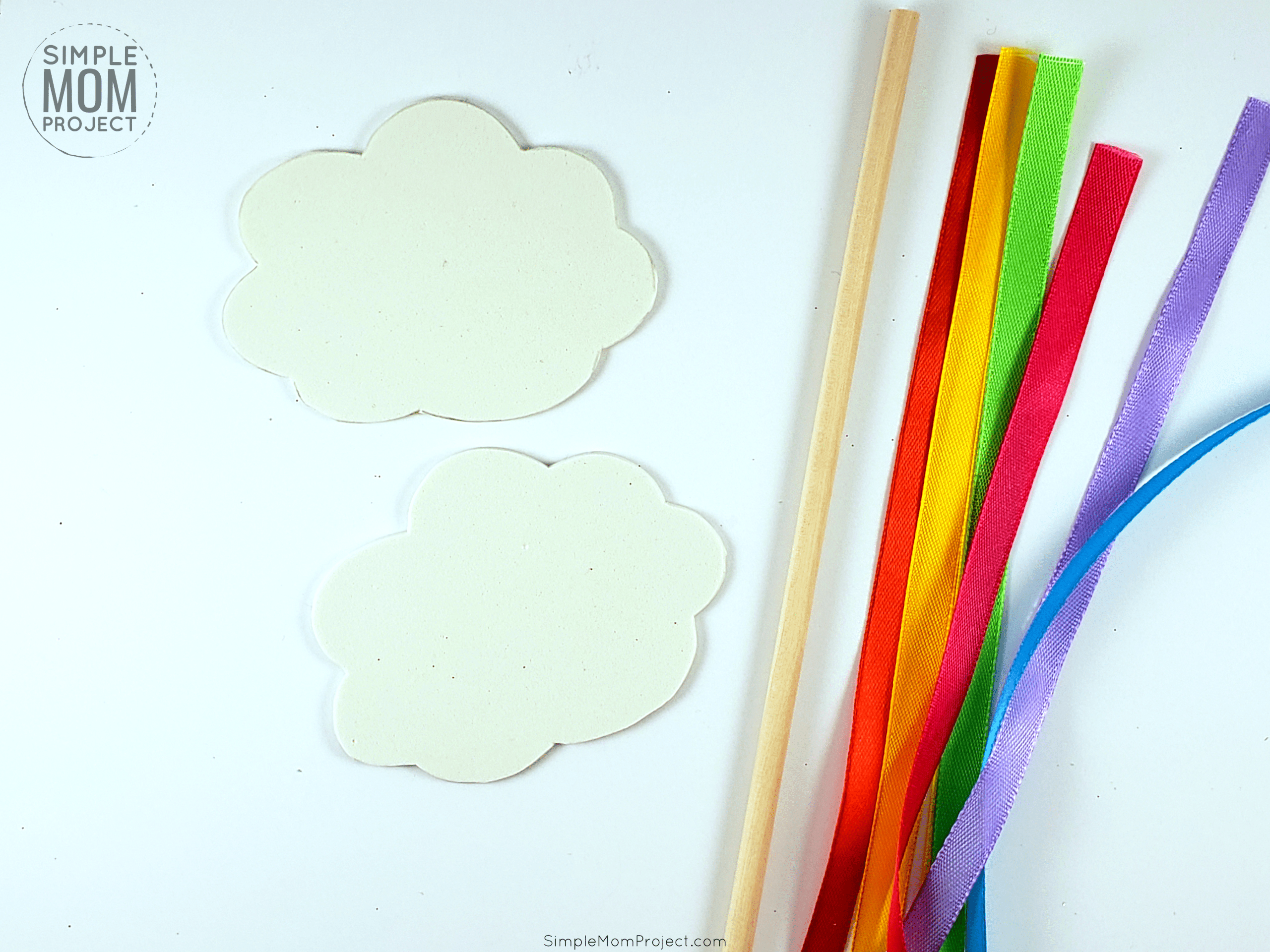 DIY Rainbow Craft Wand Step 1