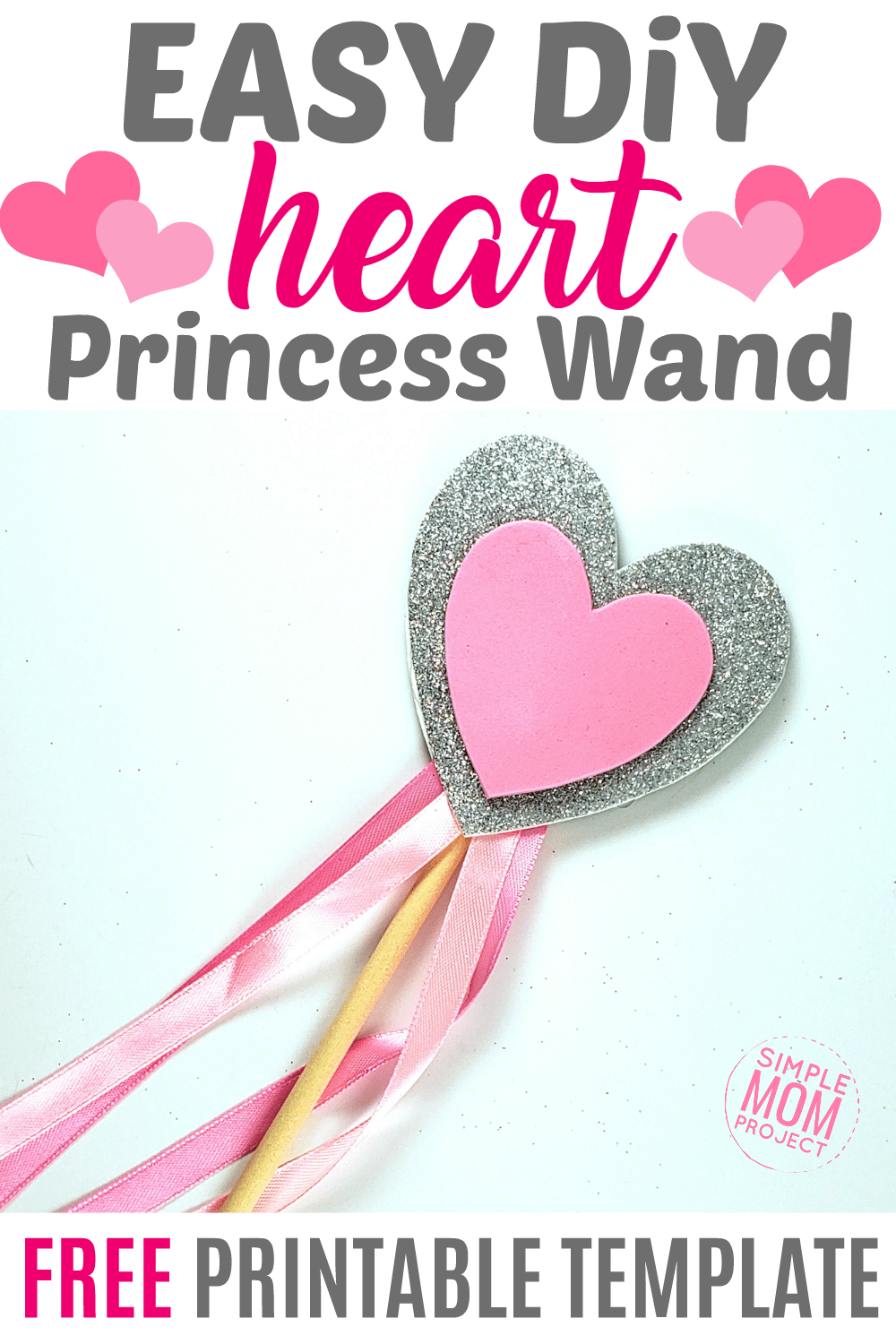 Easy DiY Princess Heart Wand Pin
