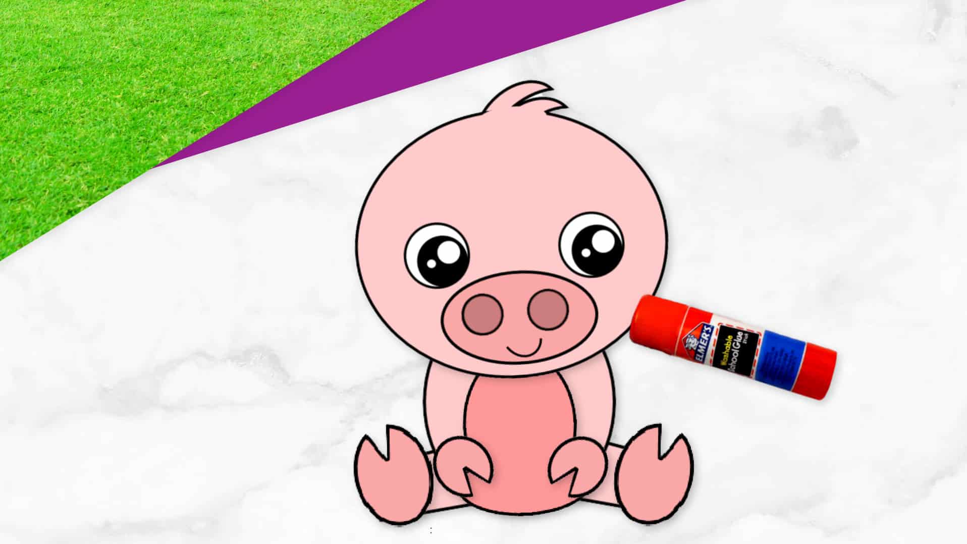 Free Printable Pig Craft Activity for Preschoolers pig craft for toddlers and pig craft for kindergartners