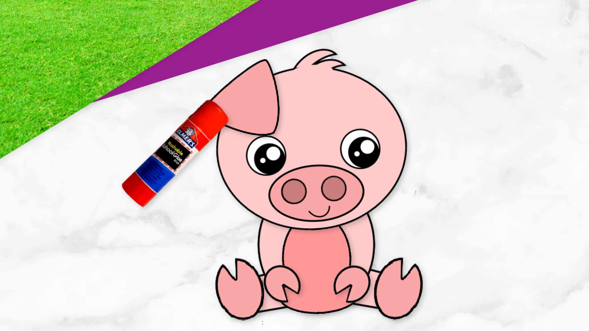 Free Printable Pig Craft Activity for Preschoolers pig craft for toddlers and pig craft for kindergartners
