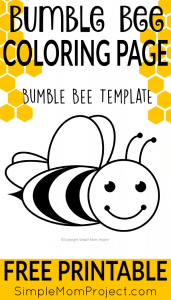 printable bee template outline