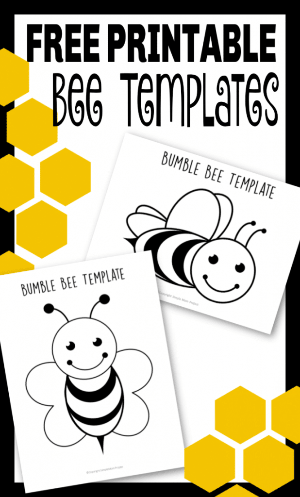 printable bee templates for your next bee craft