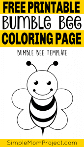 Free printable bee templates pin