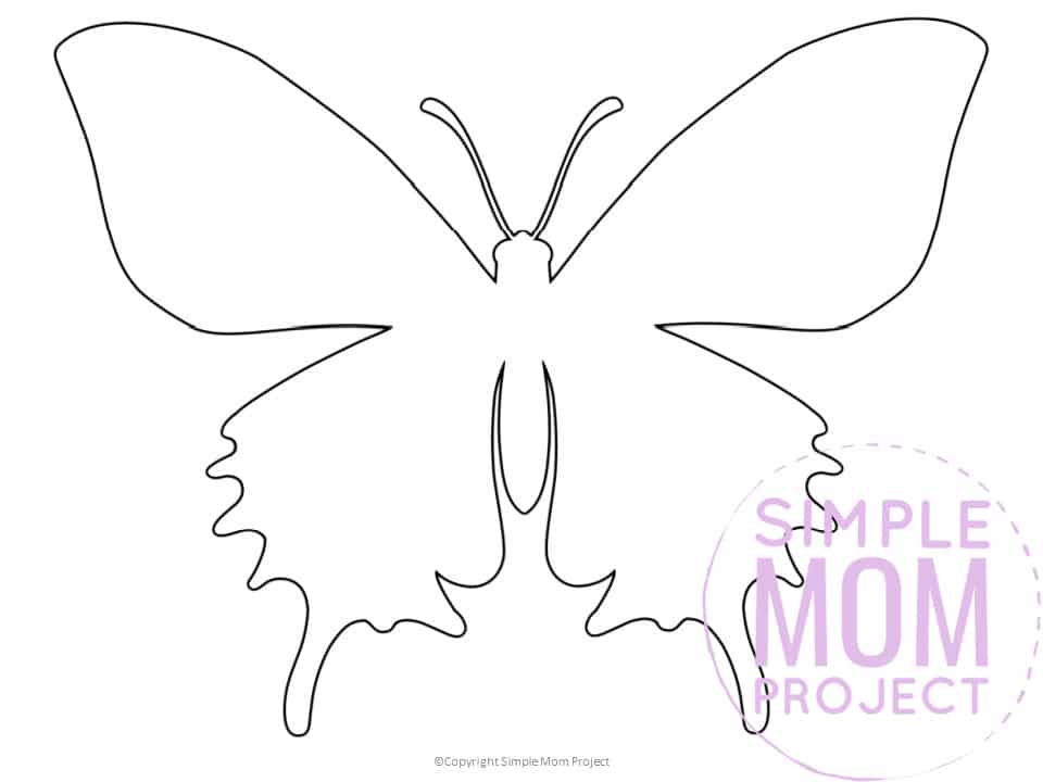 Free printable butterfly templates for preschoolers toddlers butterfly crafts