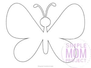 Free printable butterfly templates for preschoolers toddlers butterfly crafts