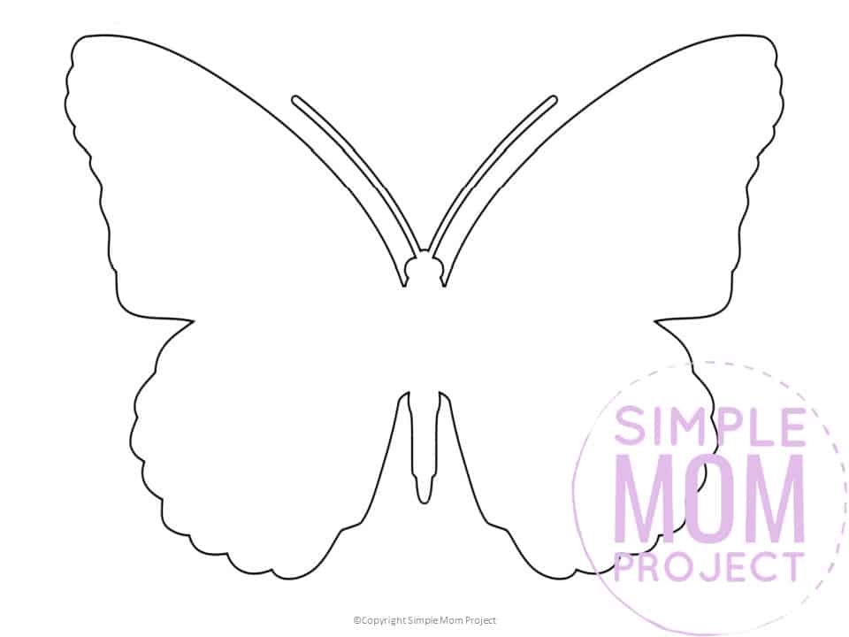 Free printable butterfly templates for preschoolers toddlers butterfly crafts