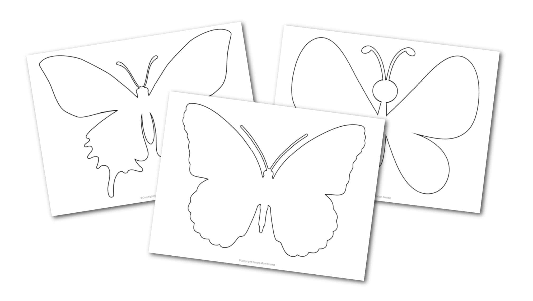 Free printable butterfly templates for preschoolers toddlers butterfly crafts