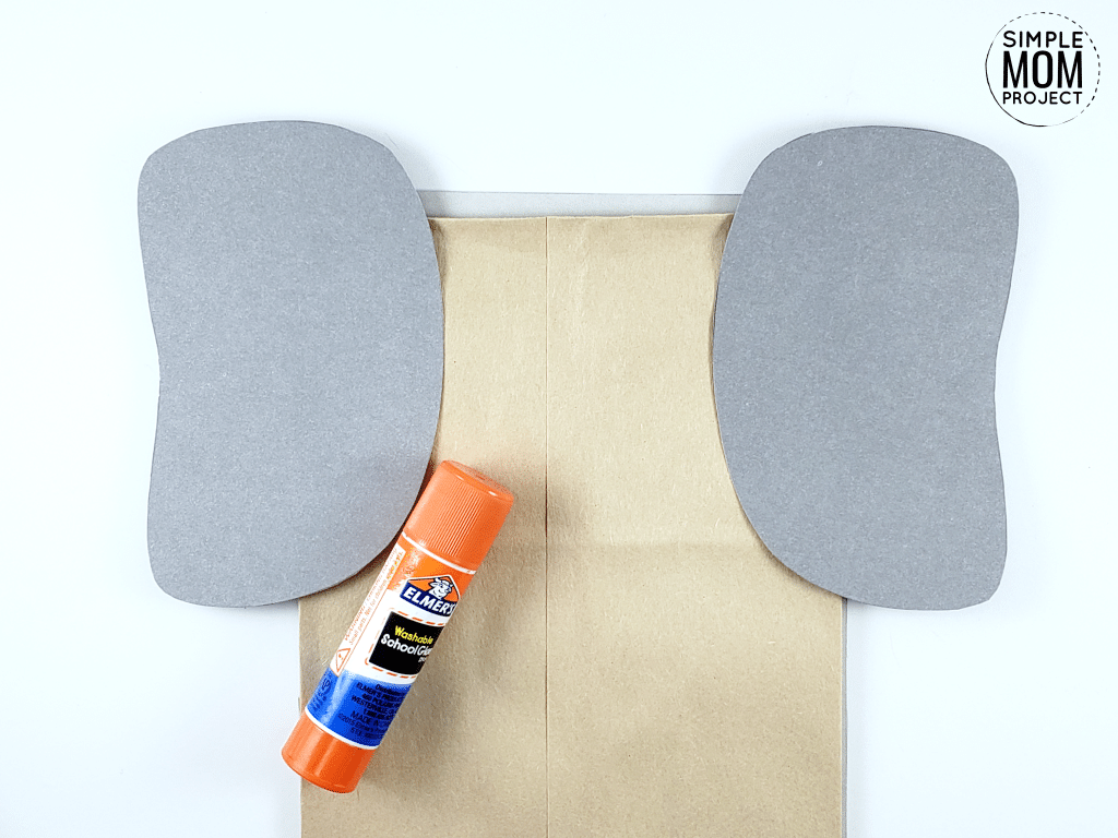 Paper Bag Elephant Craft for Preschoolers, Kids and toddlers free template