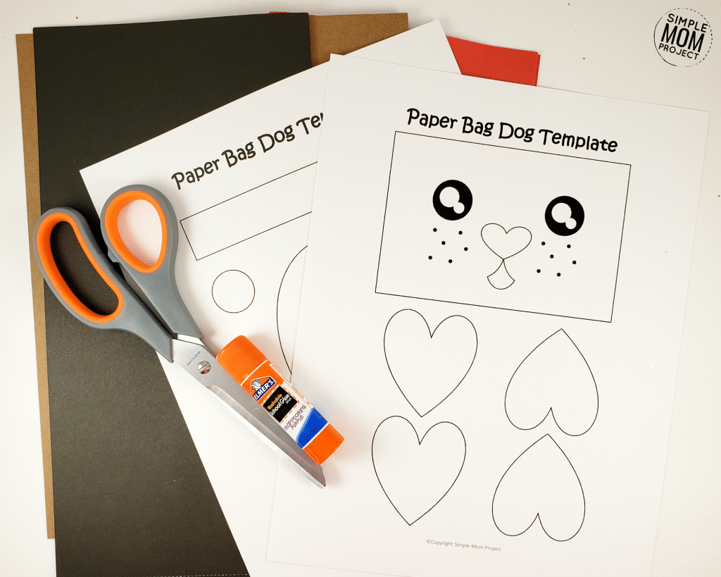 Puppy Dog Paper Bag Craft for Kids and Toddlers