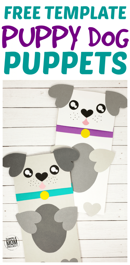 Puppy Dog Paper Bag Craft for Preschoolers Pin 1