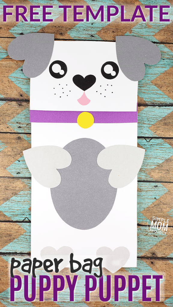 Puppy Dog Paper Bag Craft for Preschoolers Pin