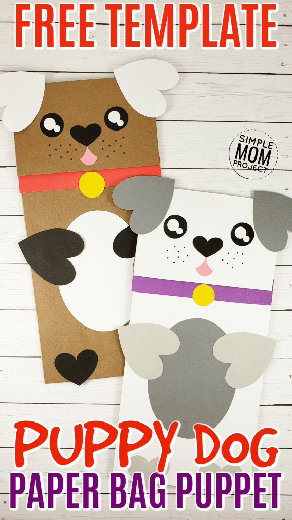 Puppy Dog Paper Bag Craft for Kids and Toddlers