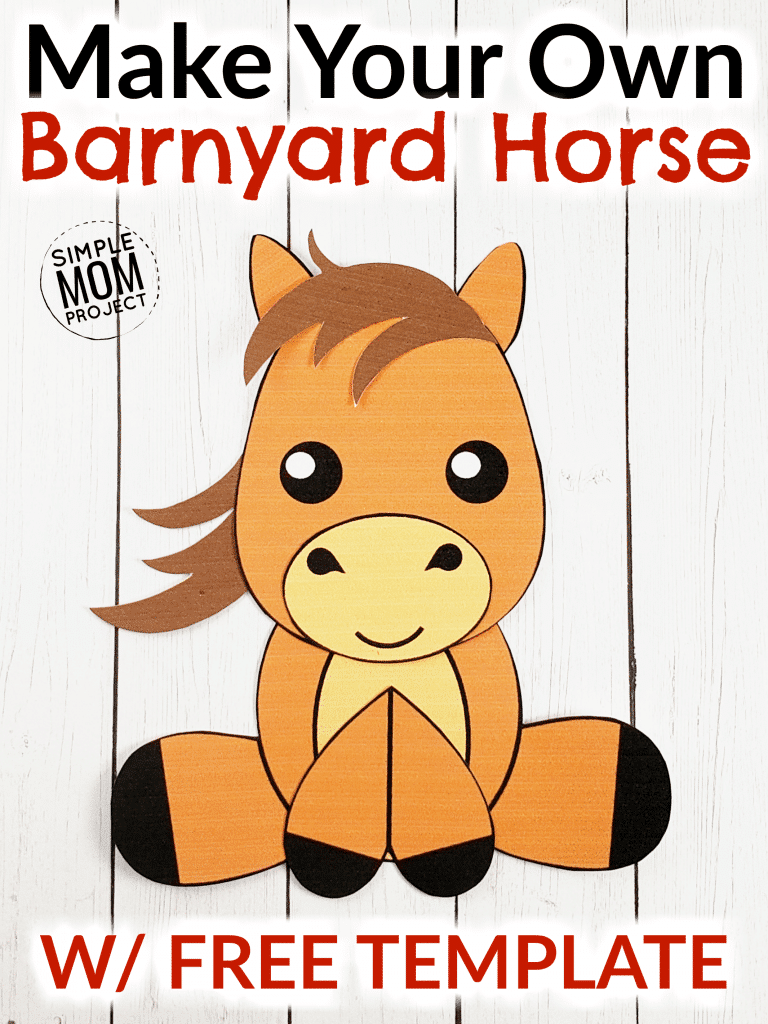 Horse Craft for Kids, preschoolers and toddlers Pin 1