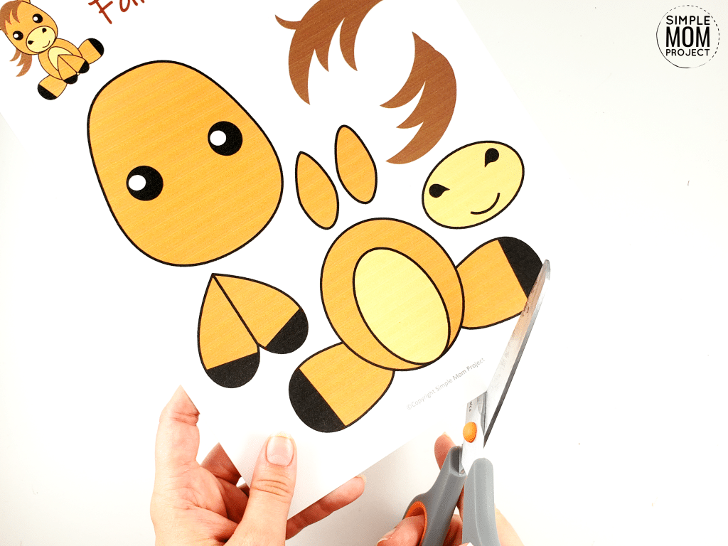 Horse Craft for Kids, preschoolers and toddlers Step 2