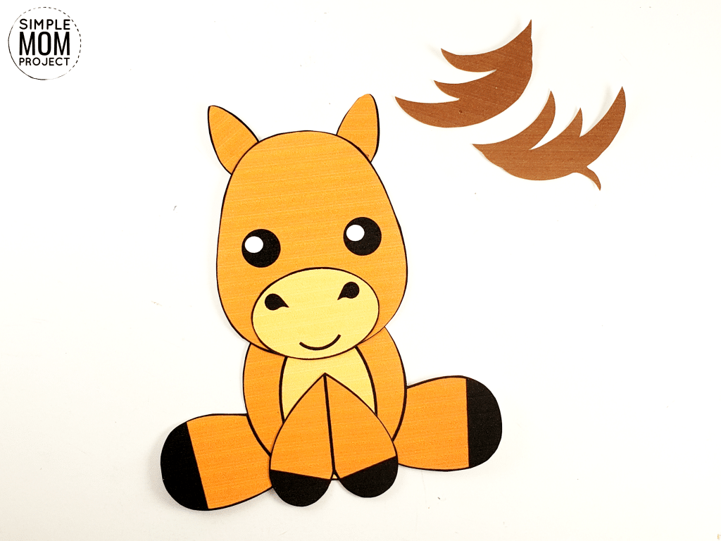 Horse Craft for kids, preschoolers and toddlers step 5