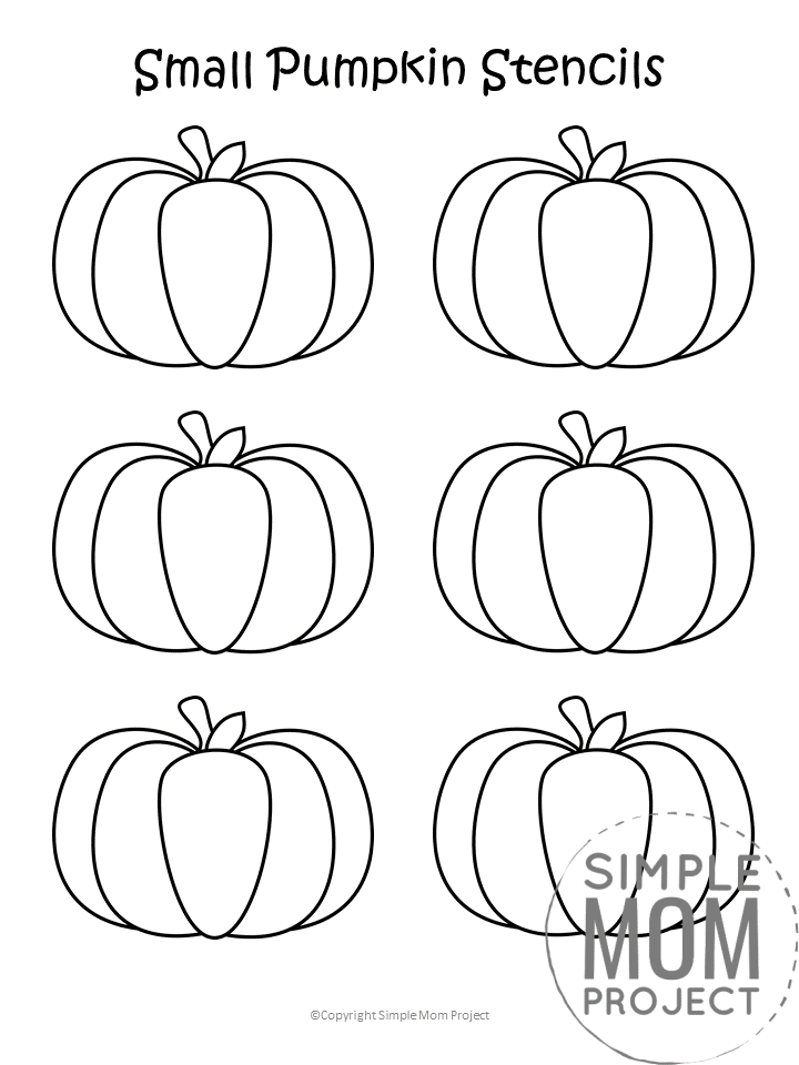 Free Printable Autumn and Fall Pumpkin Template, Stencil and Pattern