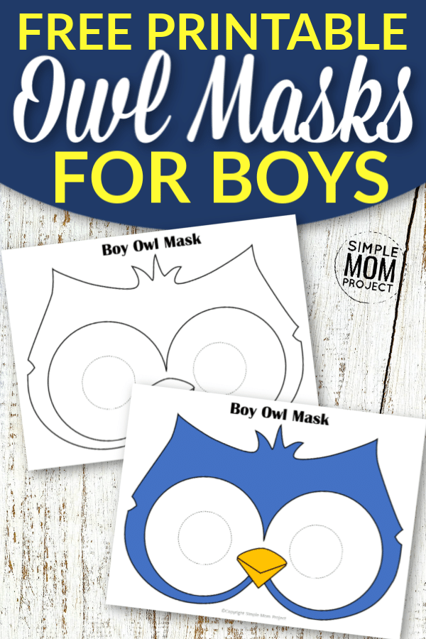 Free Printable Owl Mask Templates for Boys