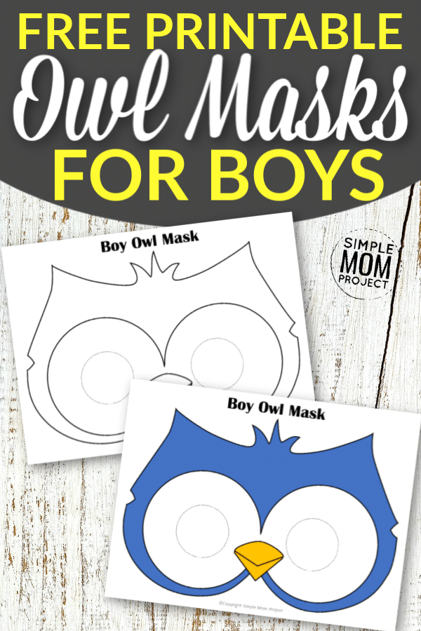 Free Printable Owl Mask Templates for Boys