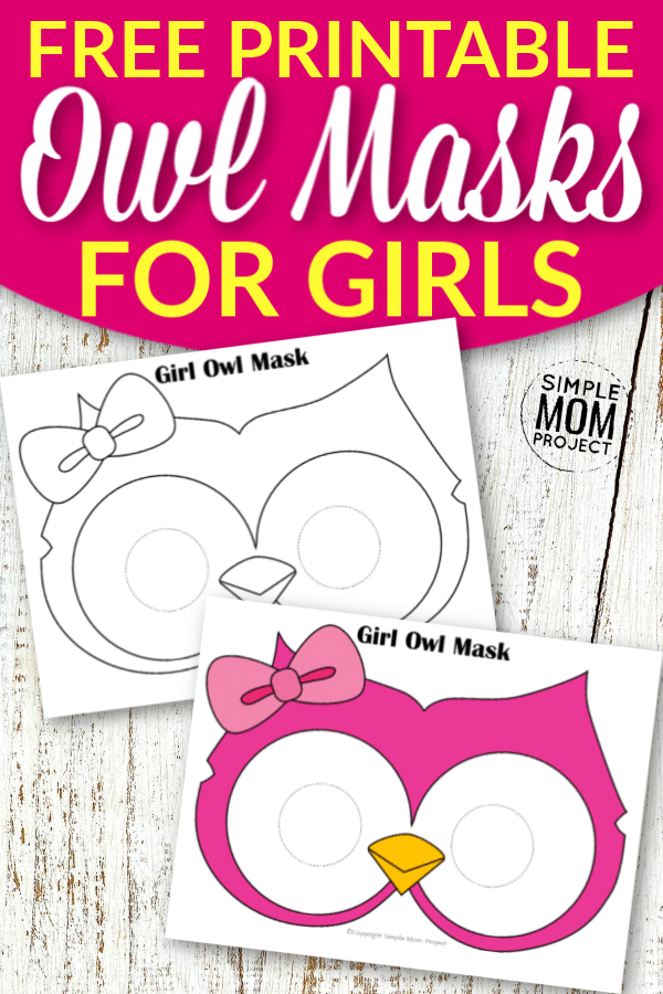 Free Printable Owl Mask Templates for Girls