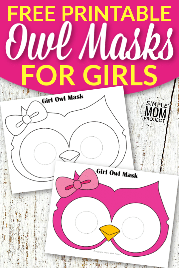 Free Printable Owl Mask Templates for Girls