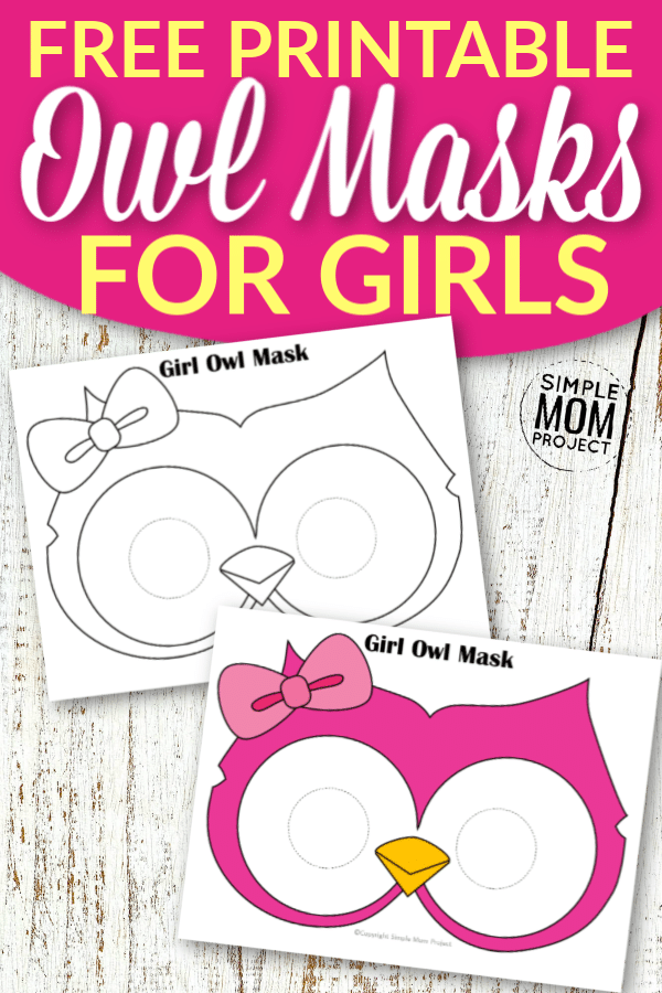 Free Printable Owl Mask Templates for Girls