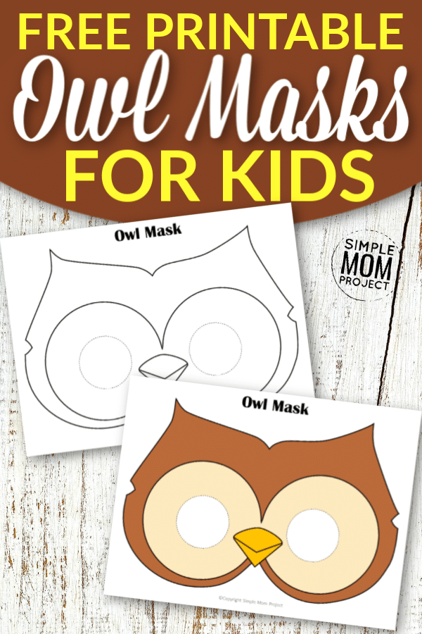 Free Printable Owl Mask Templates for Kids