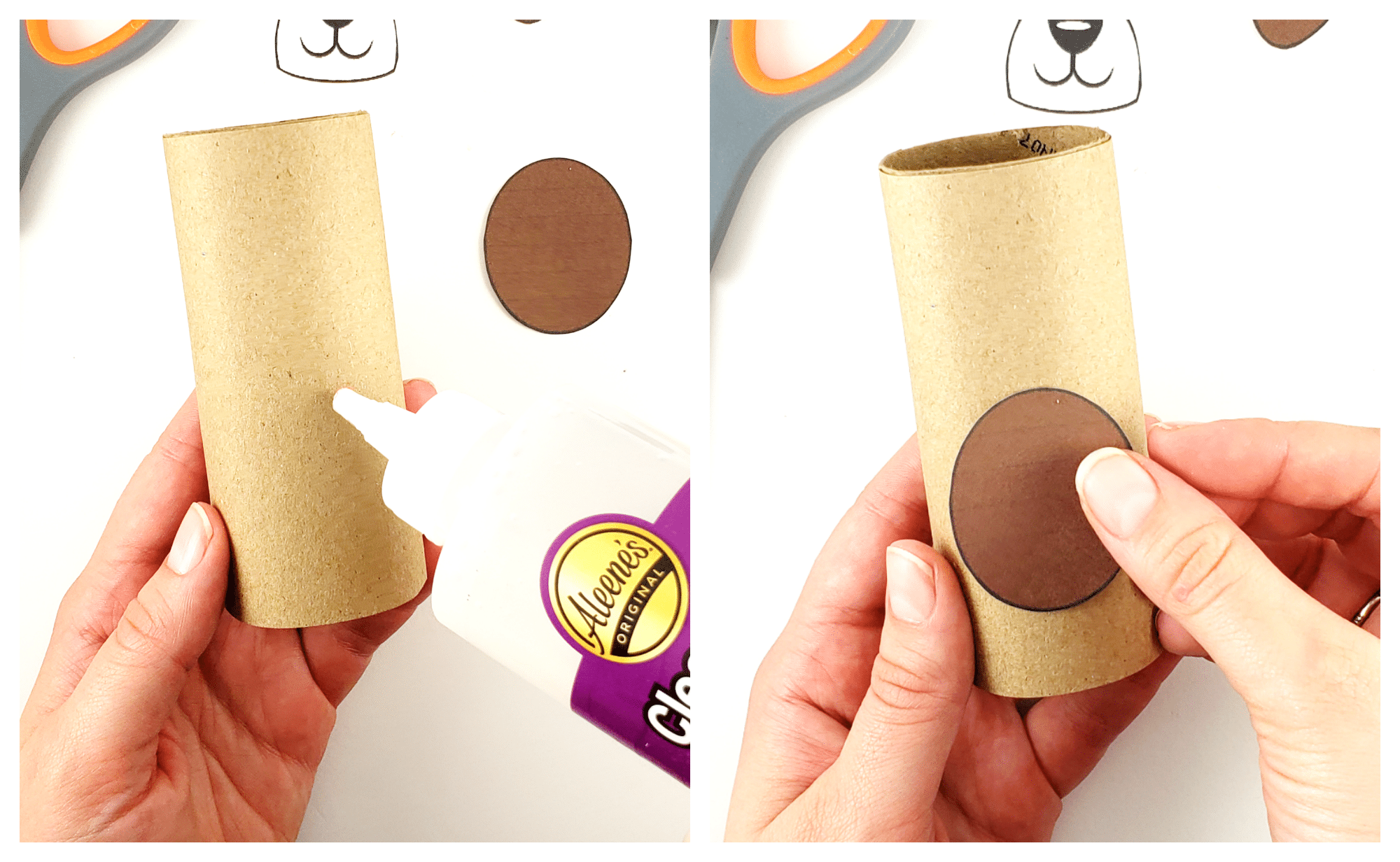 Free Printable Toilet Paper Roll Dog Craft for Kids, Preschoolers and toddlers