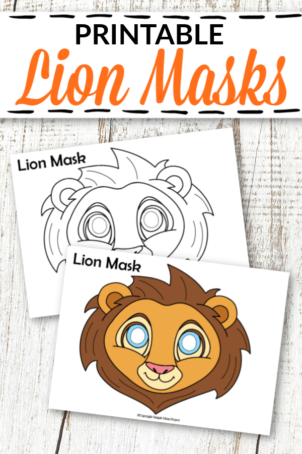 Printable Lion Mask Templates for Kids 1