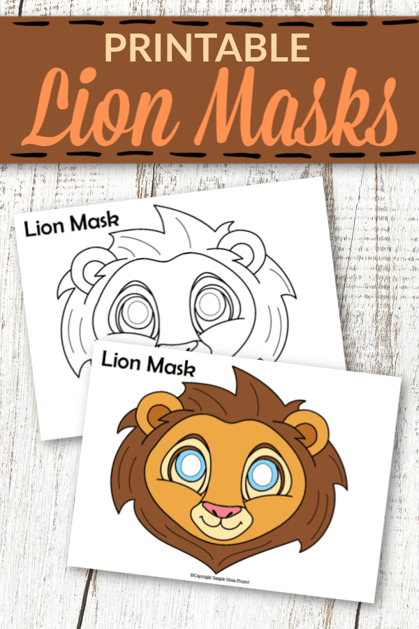 Printable Lion Mask Templates for Kids 1