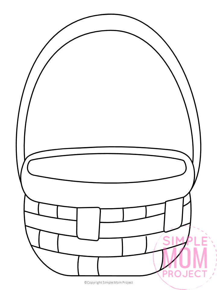 Free Printable Basket Template for picnic baskets and fruit baskets
