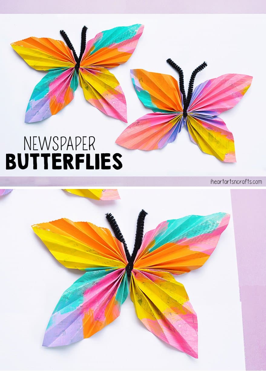 Fun and adorable spring and summer butterfly crafts for kids, preschoolers and toddlers