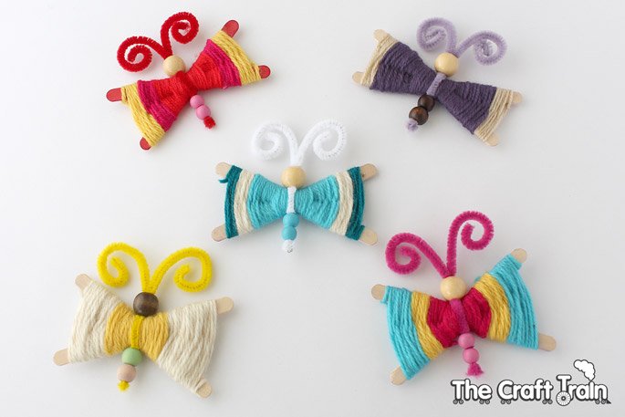 Fun and adorable spring and summer butterfly crafts for kids, preschoolers and toddlers