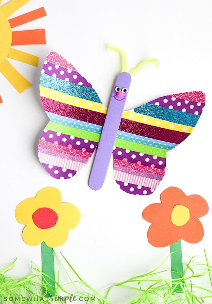 Fun and adorable spring and summer butterfly crafts for kids, preschoolers and toddlers