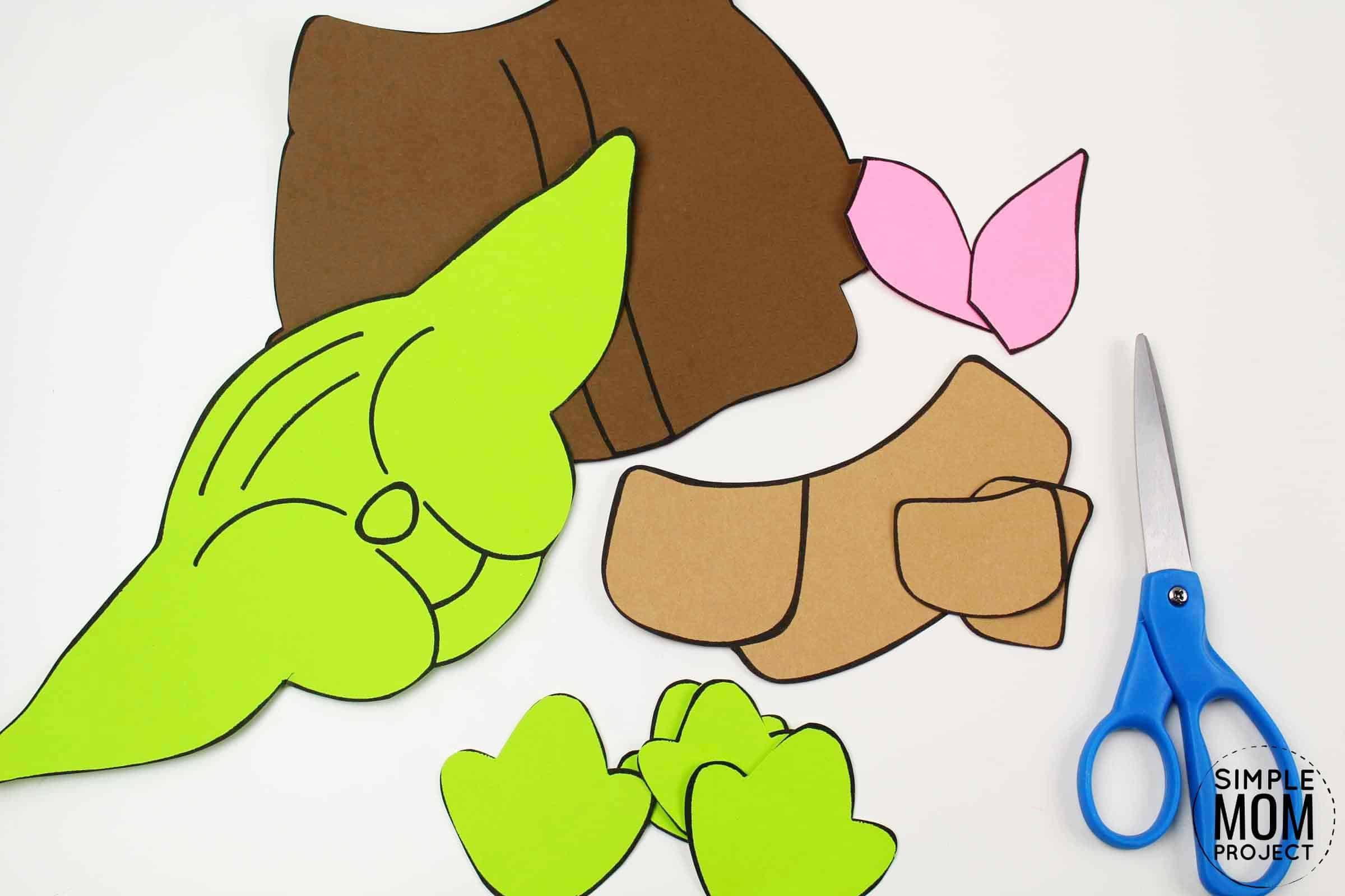 Free Printable Star Wars Baby Yoda Craft for Kids, Preschoolers and toddlers 2