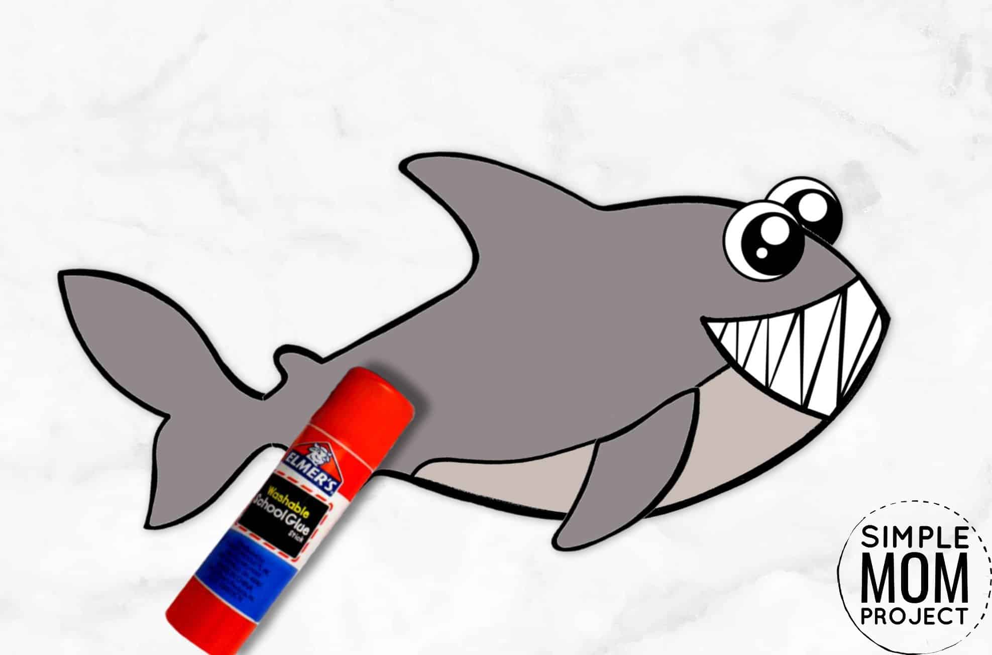 Free Printable Ocean Animal Shark Crafts for kids of all ages, including preschoolers and toddlers