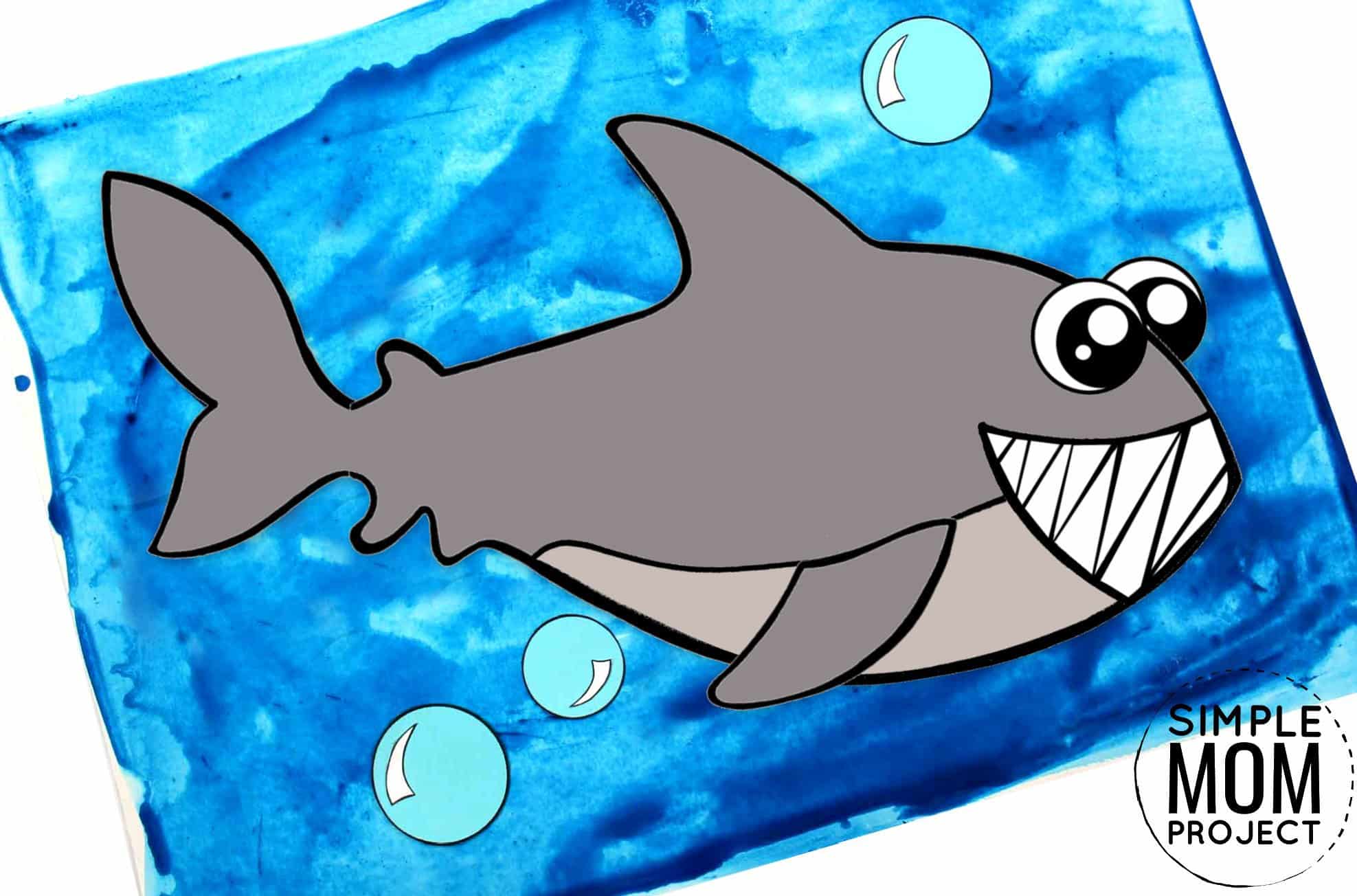 Free Printable Ocean Animal Shark Crafts for kids of all ages, including preschoolers and toddlers