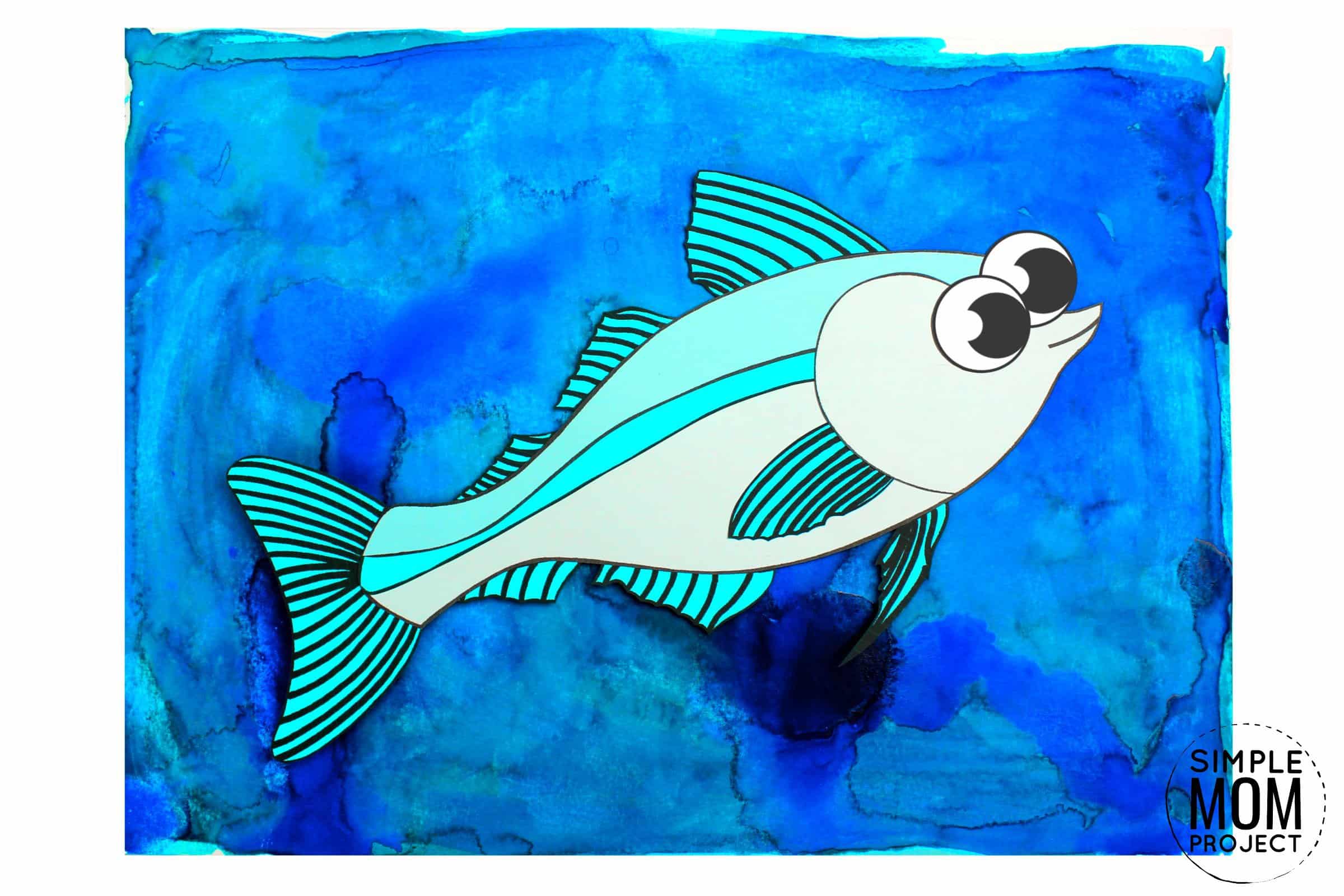 Free Printable Arctic Animal Cod Fish Craft for Kids Preschoolers and Toddlers 
