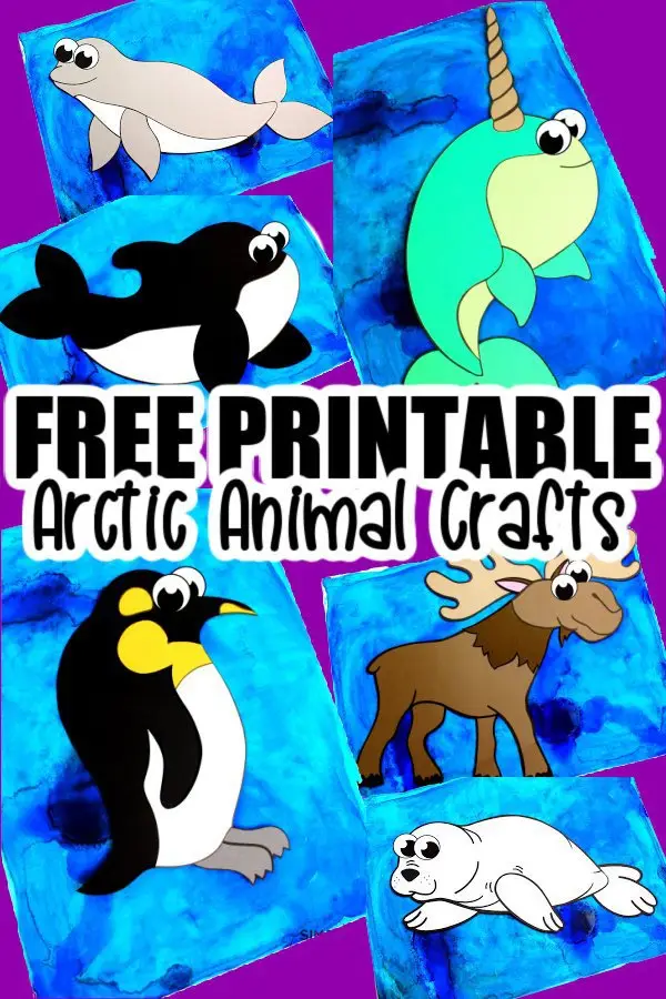 Looking for a fun and easy arctic animal craft idea to do with your preschooler this winter? Click to get these free printable arctic animal templates to make these adorable arctic animal crafts! With the step-by-step tutorials, these winter animal crafts are perfect for kids of all ages including kindergartners and toddlers! #arcticanimals #arcticanimalcrafts #winteranimals #winteranimalcrafts #SimpleMomProject