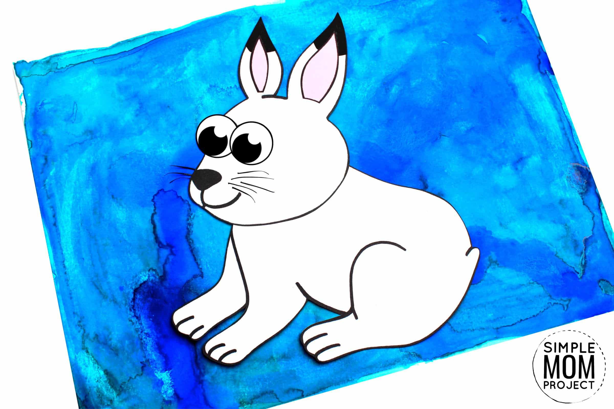 Free Printable Arctic Animal Hare Craft for Kids Preschoolers and Toddlers