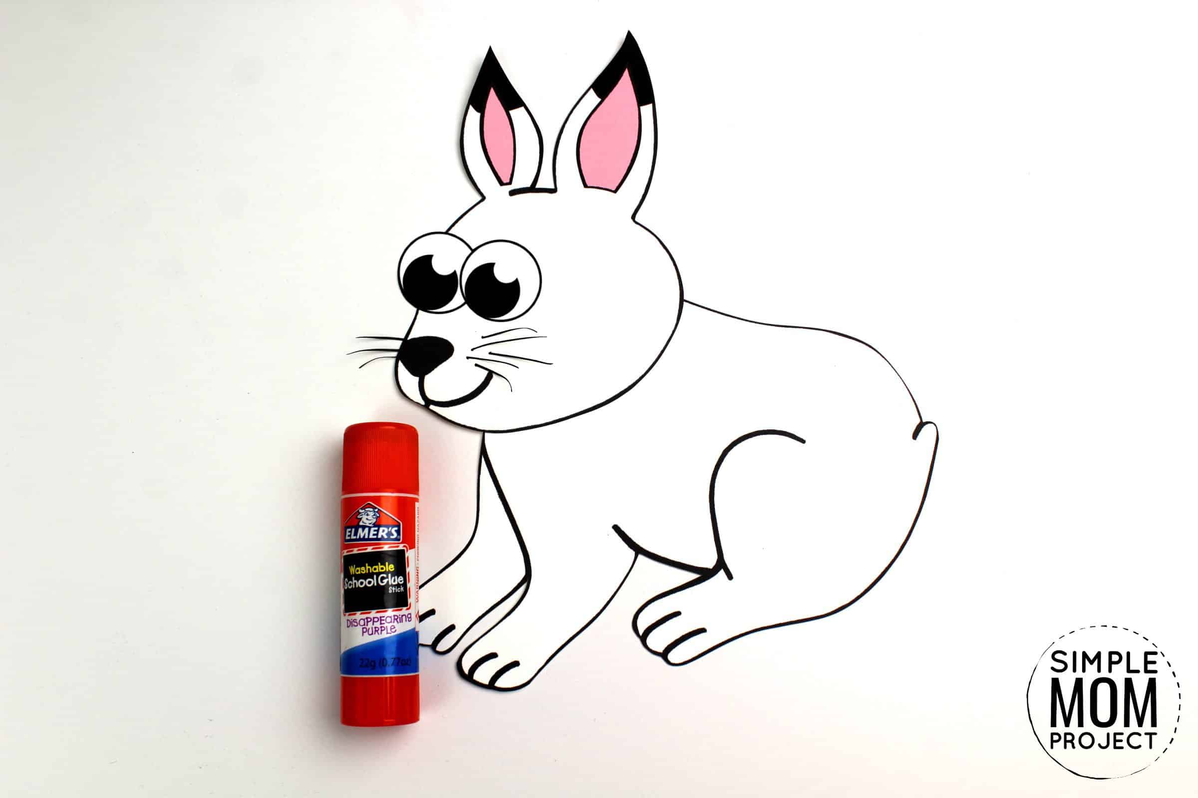 Free Printable Arctic Animal Hare Craft for Kids Preschoolers and Toddlers