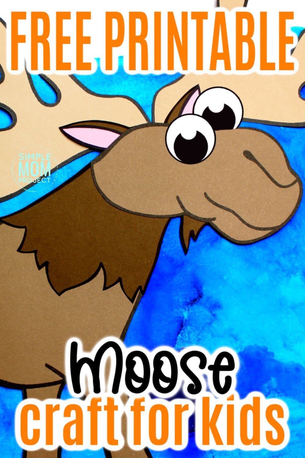 Free Printable Arctic Animal Moose Craft for Kids Preschoolers and Toddlers