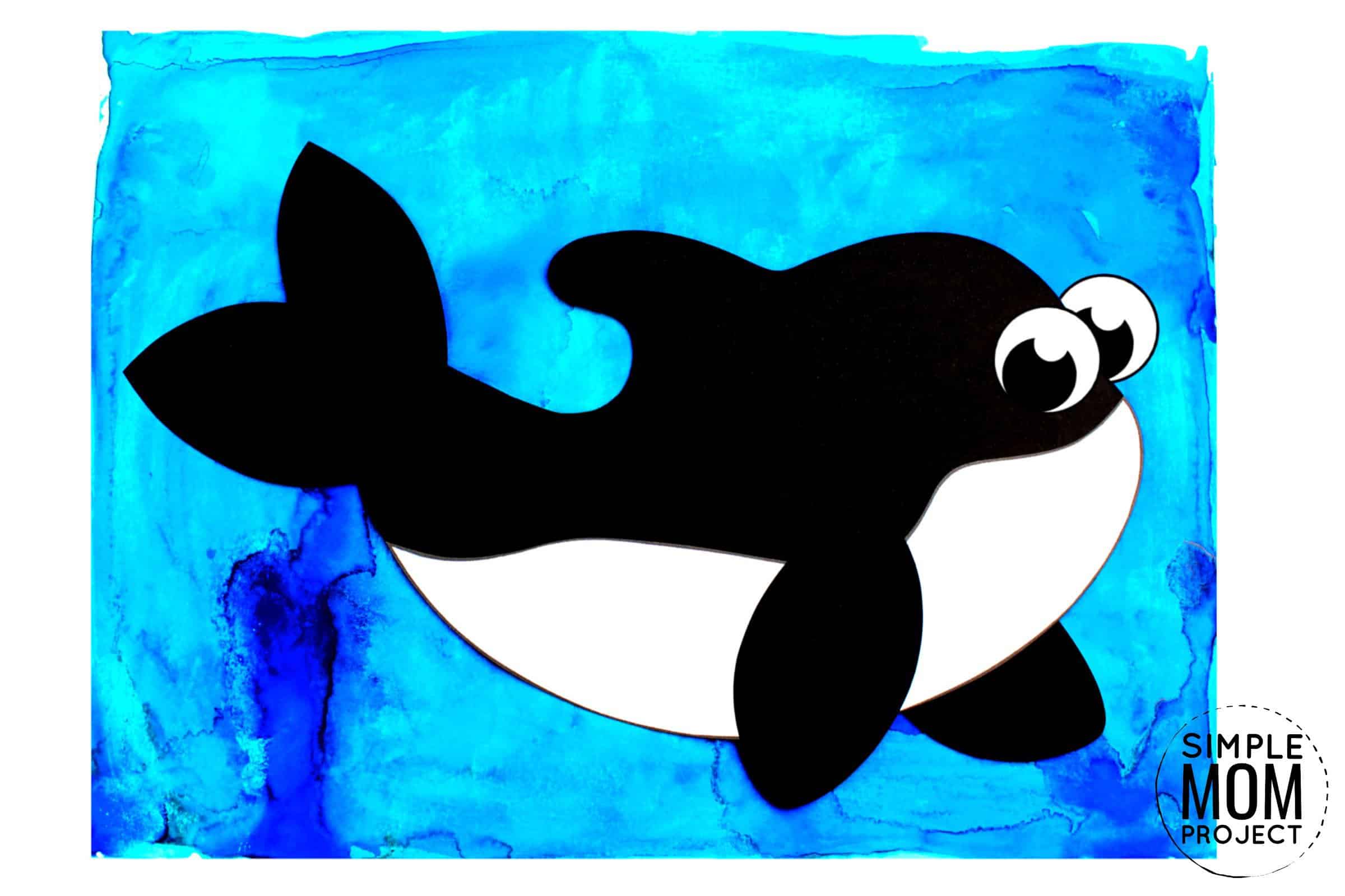 Free Printable Arctic Animal Orca Craft for Kids Preschoolers and Toddlers