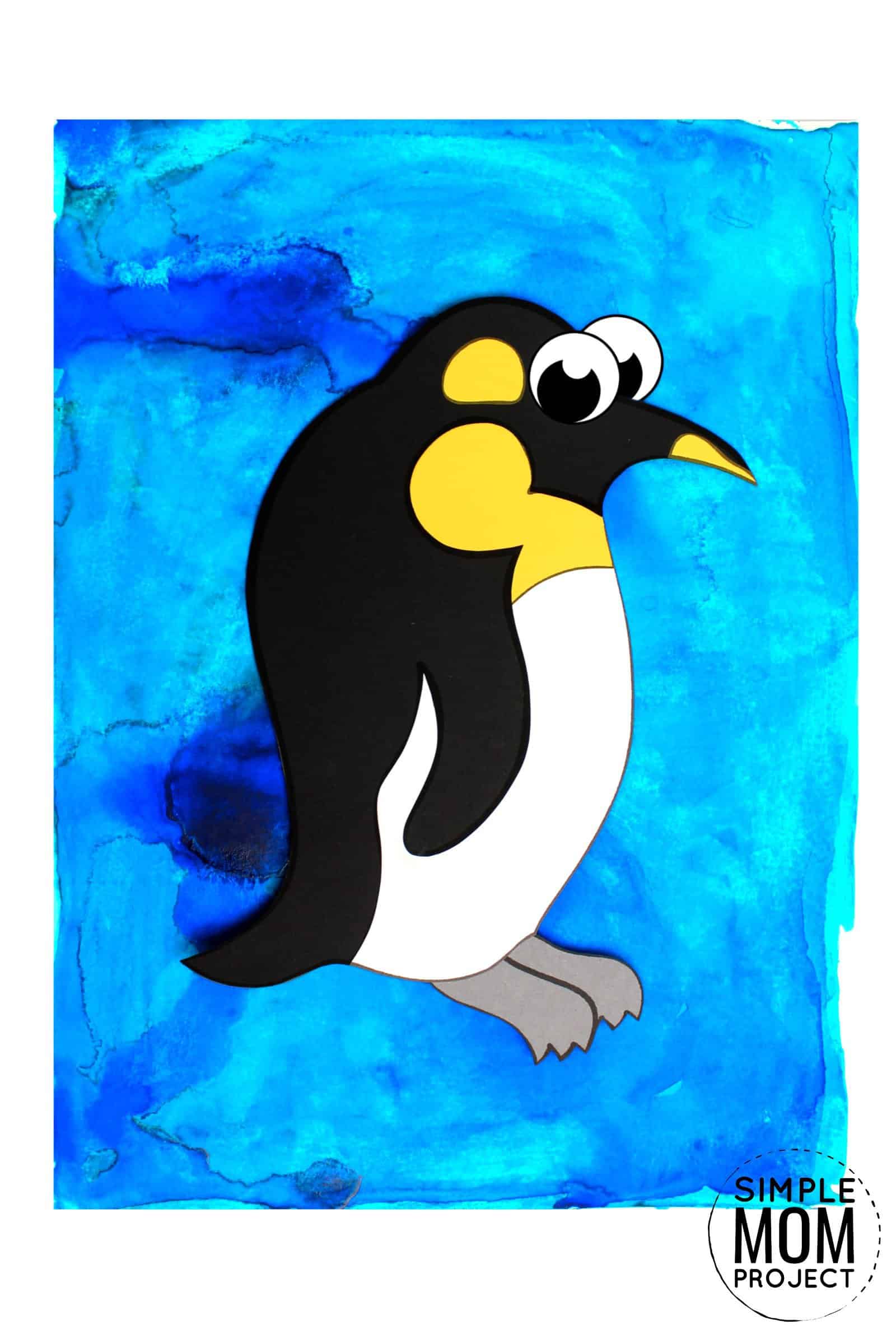 Free Printable Arctic Animal Penguin Craft for Kids Preschoolers and Toddlers