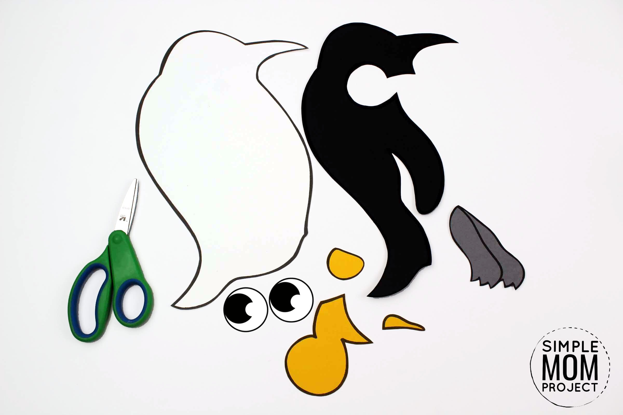 Free Printable Arctic Animal Penguin Craft for Kids Preschoolers and Toddlers