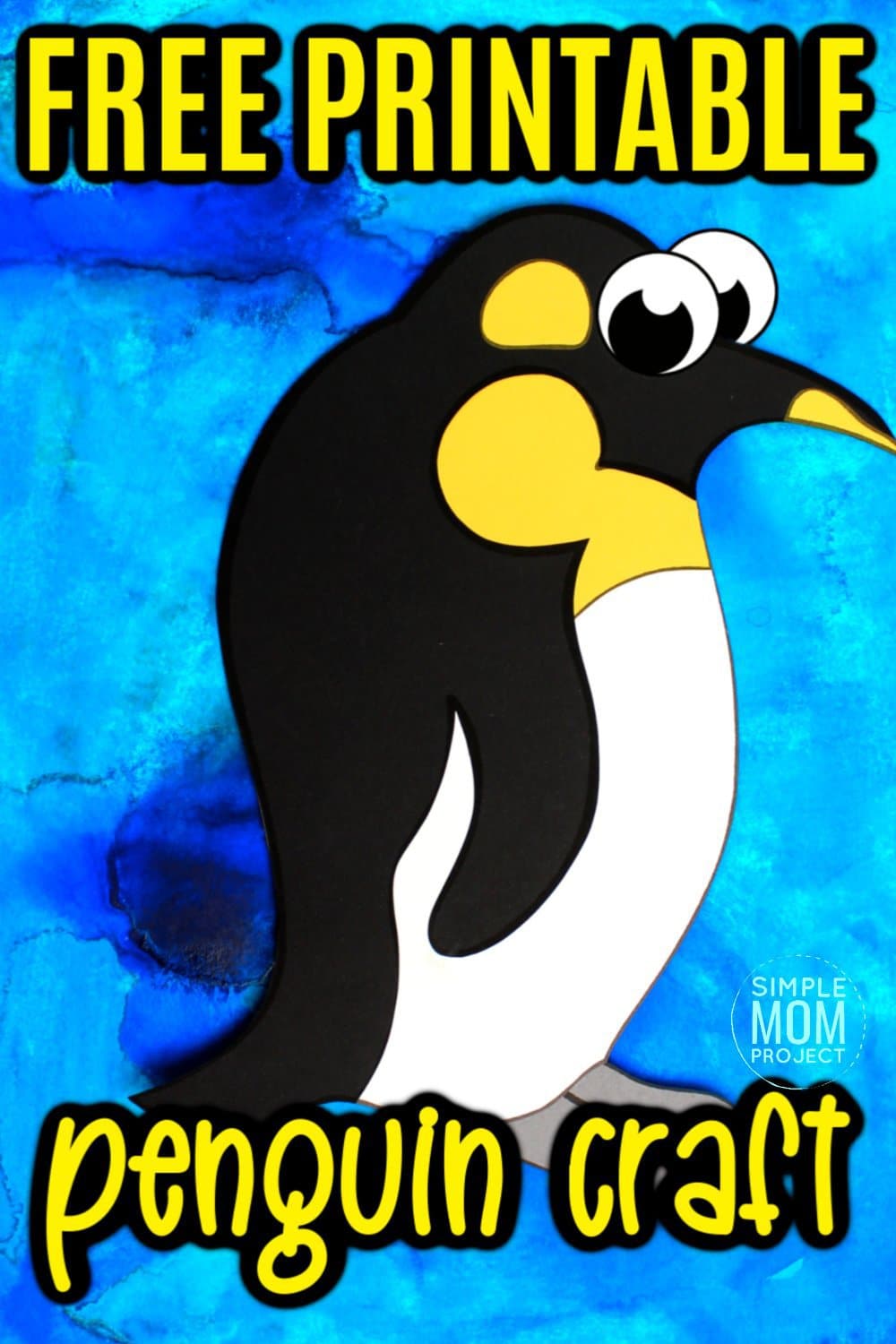 Free Printable Arctic Animal Penguin Craft for Kids Preschoolers and Toddlers