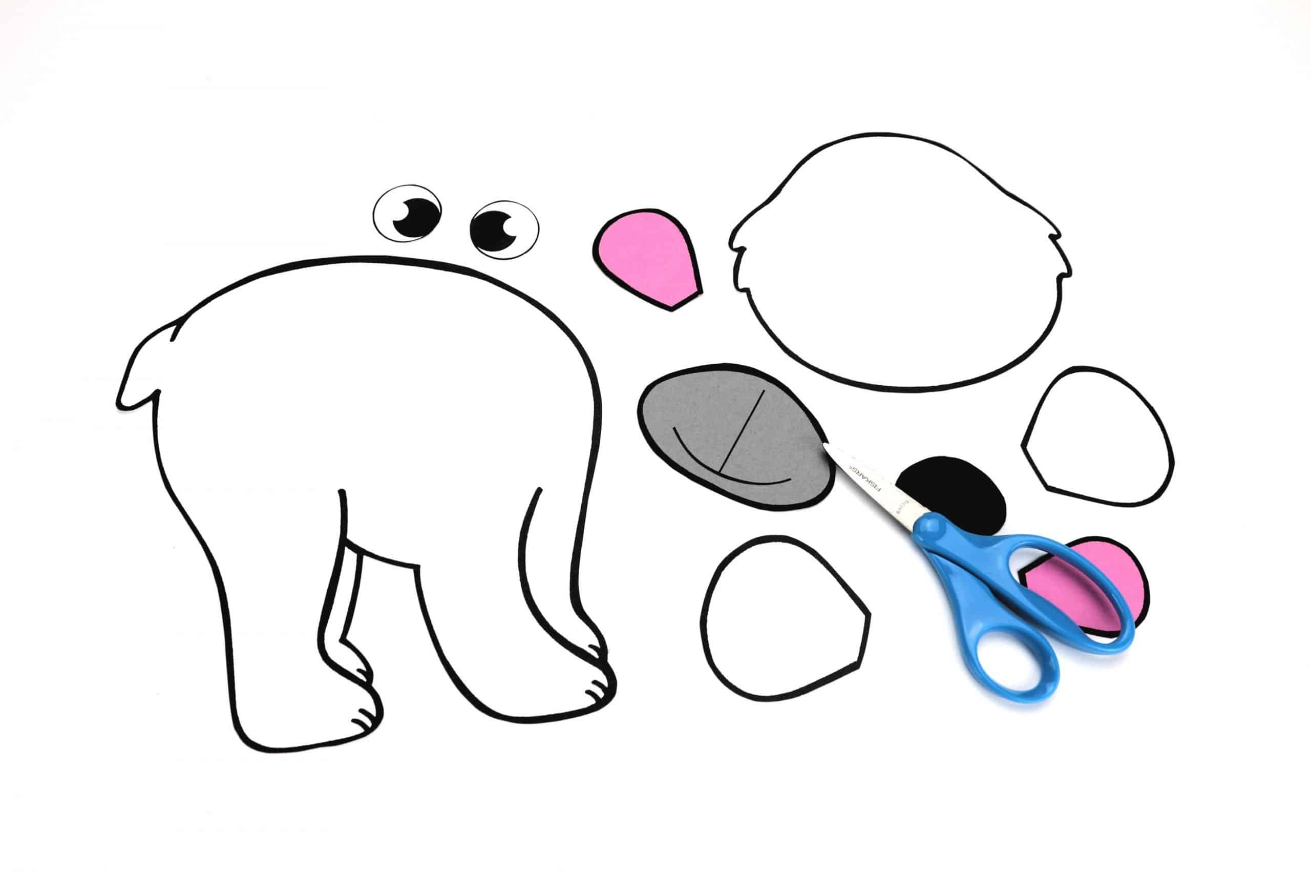 Free Printable Arctic Polar Bear Craft for Kids Preschoolers and Toddlers