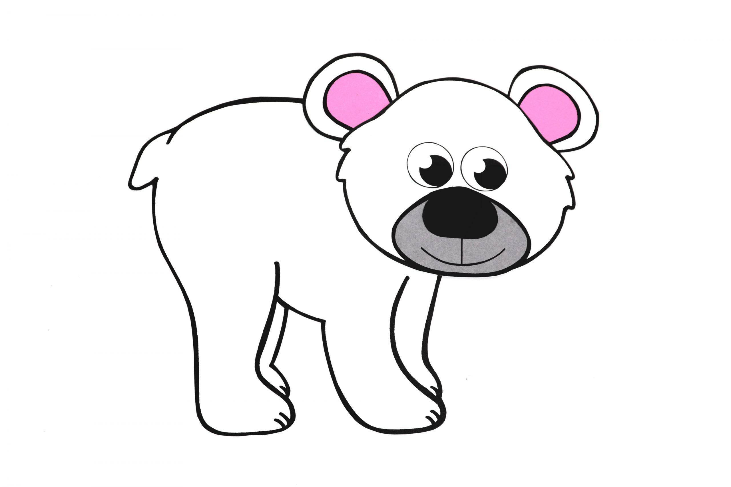 Free Printable Arctic Polar Bear Craft for Kids Preschoolers and Toddlers
